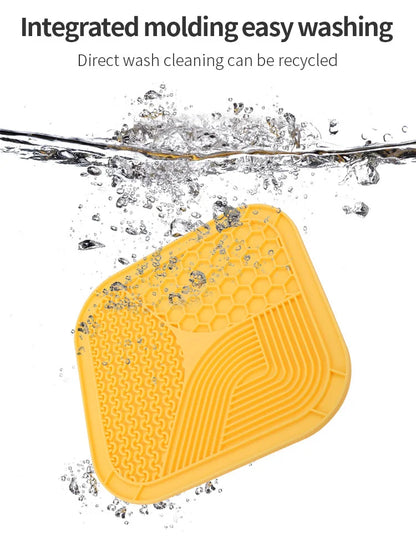 Pet Supplies Silicone Pet Licking Mat Cat Anti-choking With Slow Food Bowl Puppy Bath Distracted Licking Plate Cutlery
