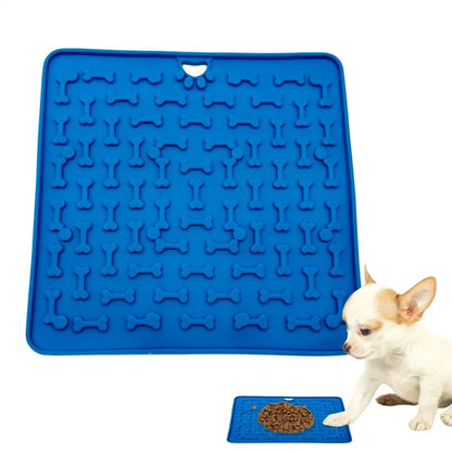 Pet Supplies Silicone Pet Licking Mat Cat Anti-choking With Slow Food Bowl Puppy Bath Distracted Licking Plate Cutlery